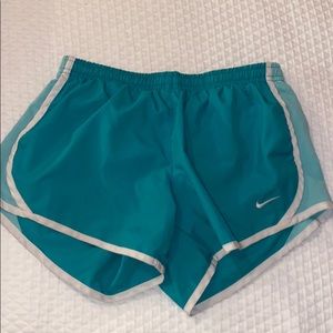 Blue Nike shorts